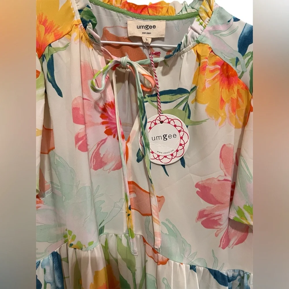 𝐔𝐦𝐠𝐞𝐞 - Floral-Printed Maxi Dress, NWT - Picture 4 of 5